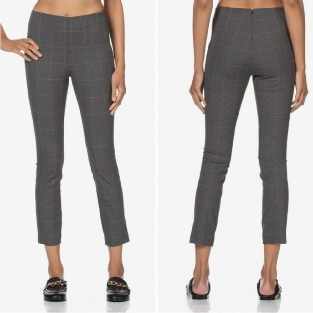 Rag‎ & bone Simone Check Pant in Grey Multi Size 8